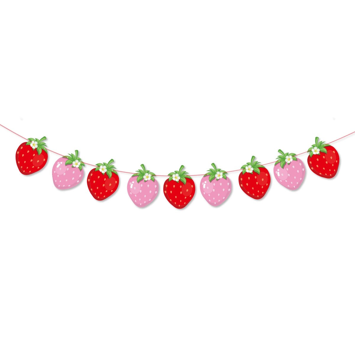 Strawberry Birthday Party Decoration Set