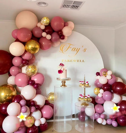 Pink + Red Balloon Arch Kit