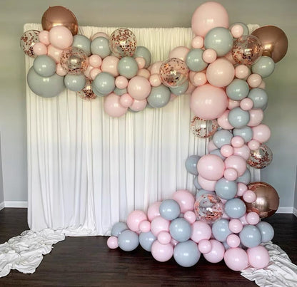 Pink + Gray Balloon Arch Kit