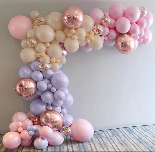 Pink + Purple Balloon Arch Kit