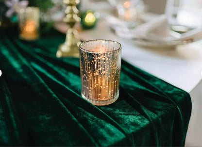 Green Velvet Table Runner