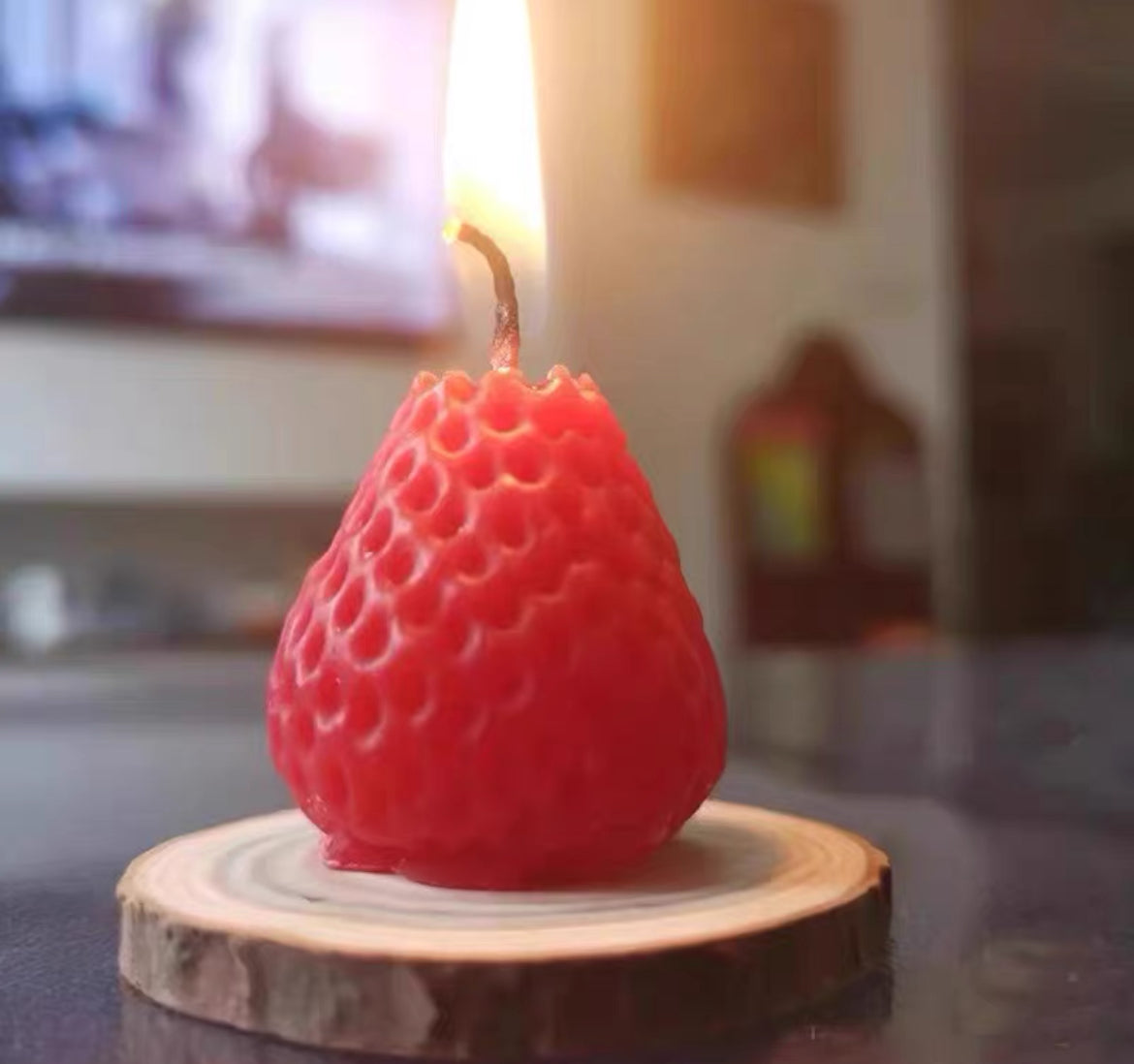 Strawberry-Shaped Candle (10 Pack)