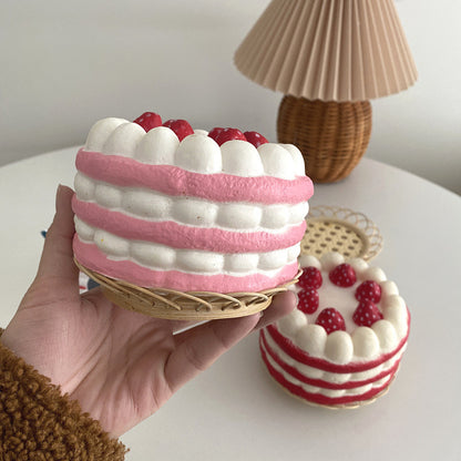 Strawberry Themed Faux Cake