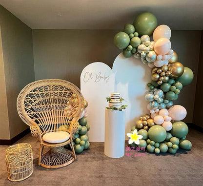 Green + Gold Balloon Arch Kit