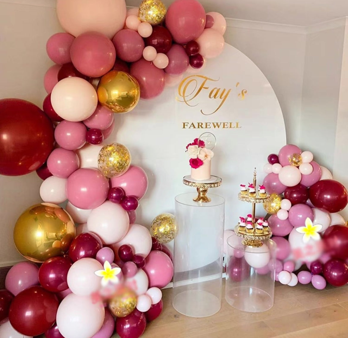 Pink + Red Balloon Arch Kit