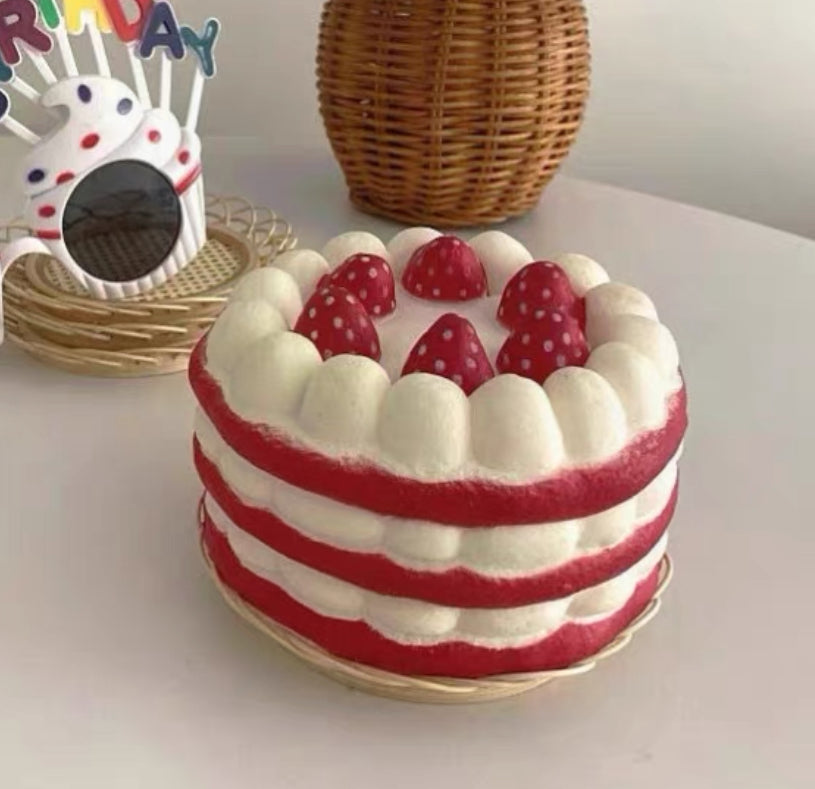 Strawberry Themed Faux Cake