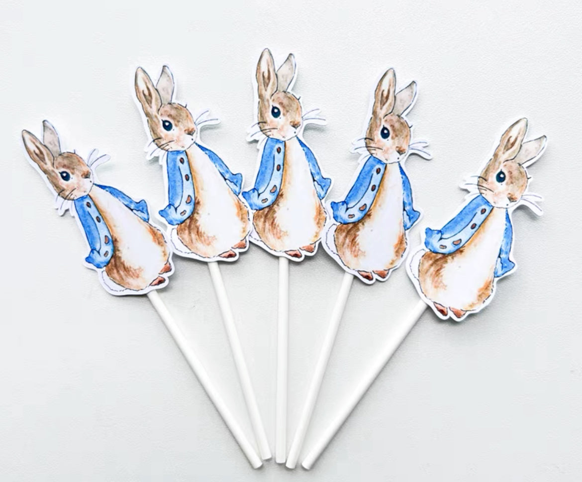 Peter Rabbit Cupcake Toppers (5ct)