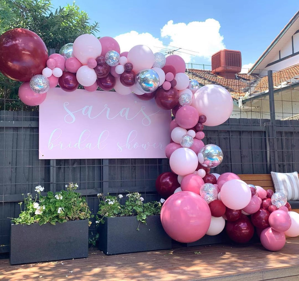 Pink + Red Balloon Arch Kit