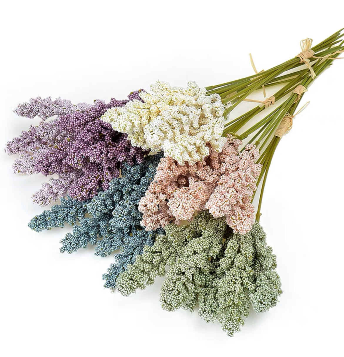 Multi-Colored Lavender/Millet Flower Material Pack