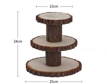 Rustic Wooden Display Stands