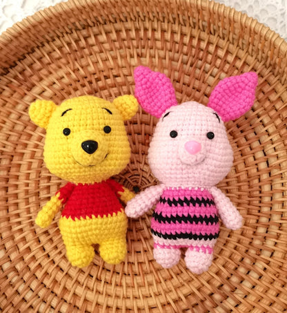 Handmade Crochet Dolls - Winnie the Pooh and Friends