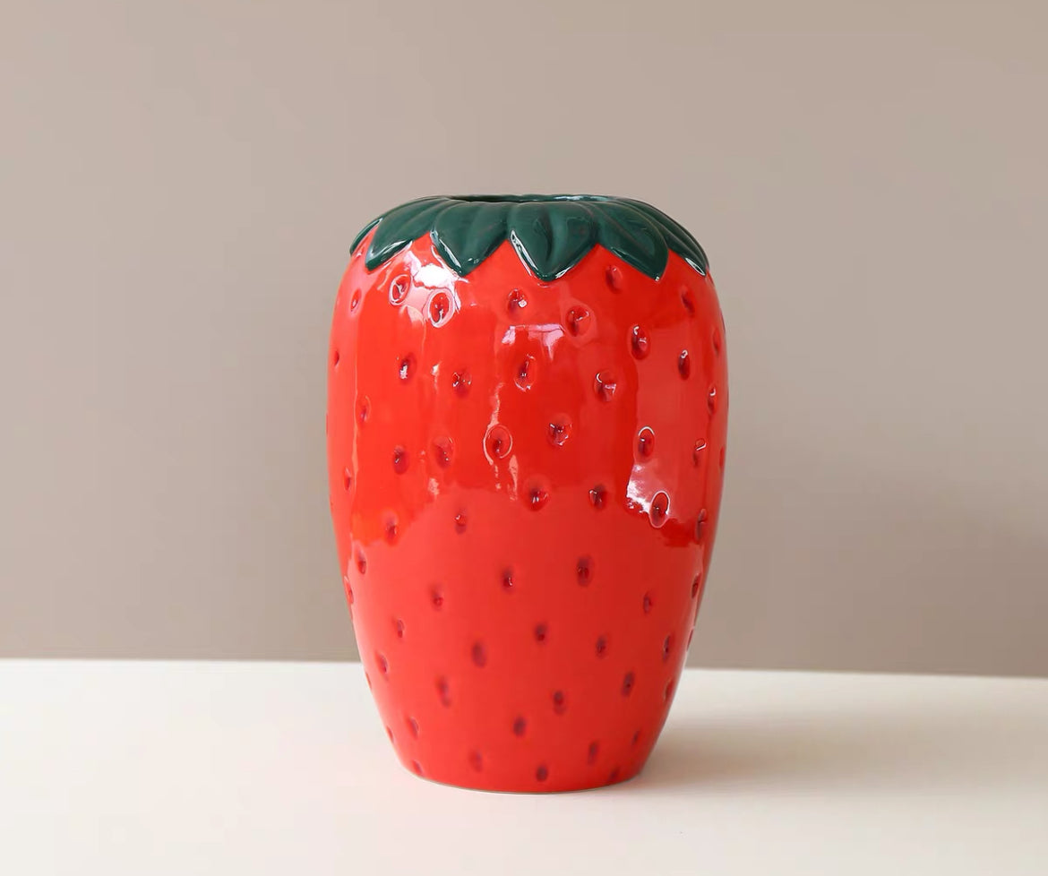 Strawberry Ceramic Vases