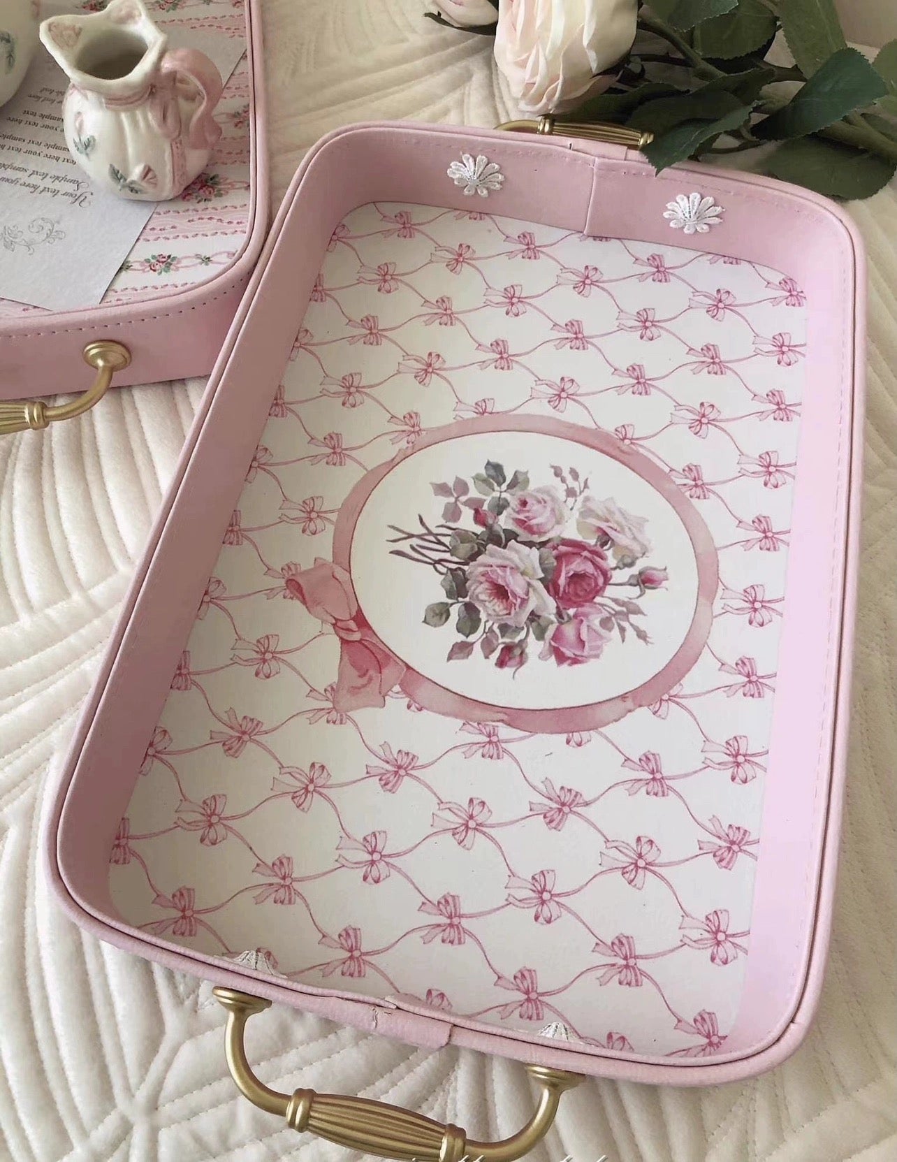 Floral Serving Tray