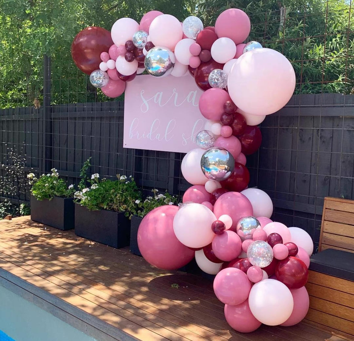 Pink + Red Balloon Arch Kit