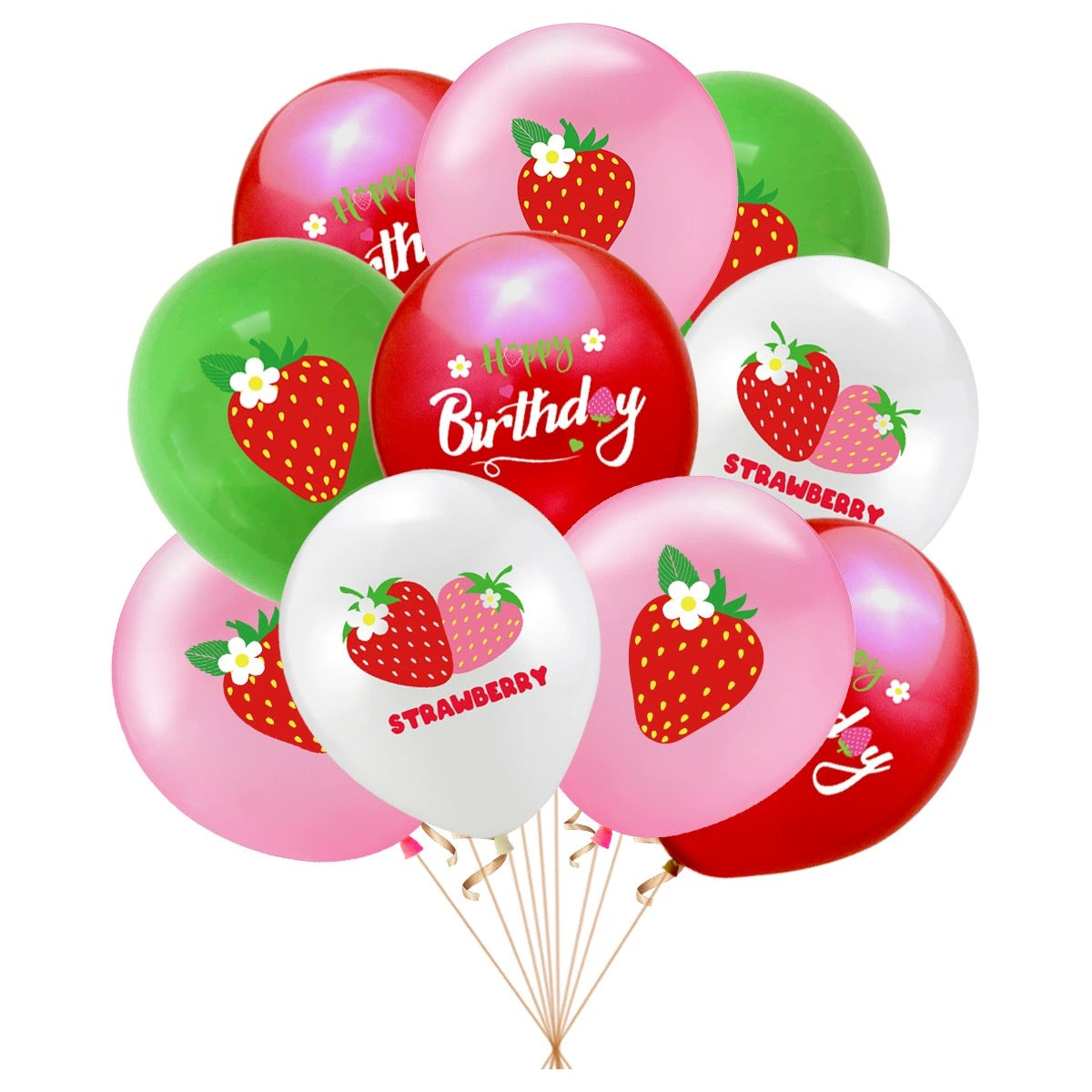 Strawberry Birthday Party Decoration Set