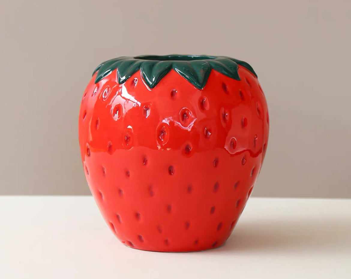 Strawberry Ceramic Vases