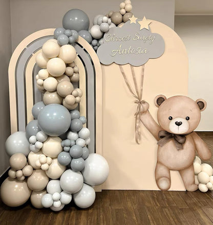 Blue + Grey Balloon Arch Kit