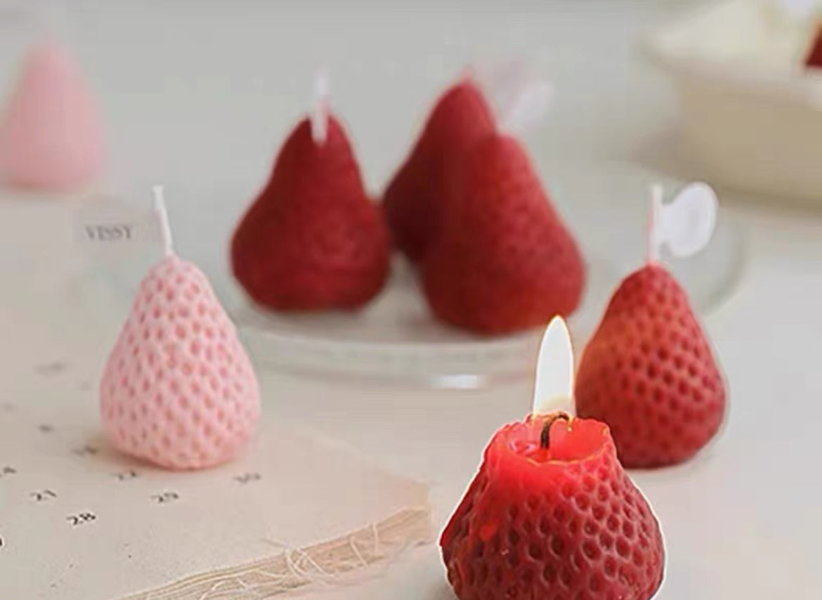 Strawberry-Shaped Candle (10 Pack)