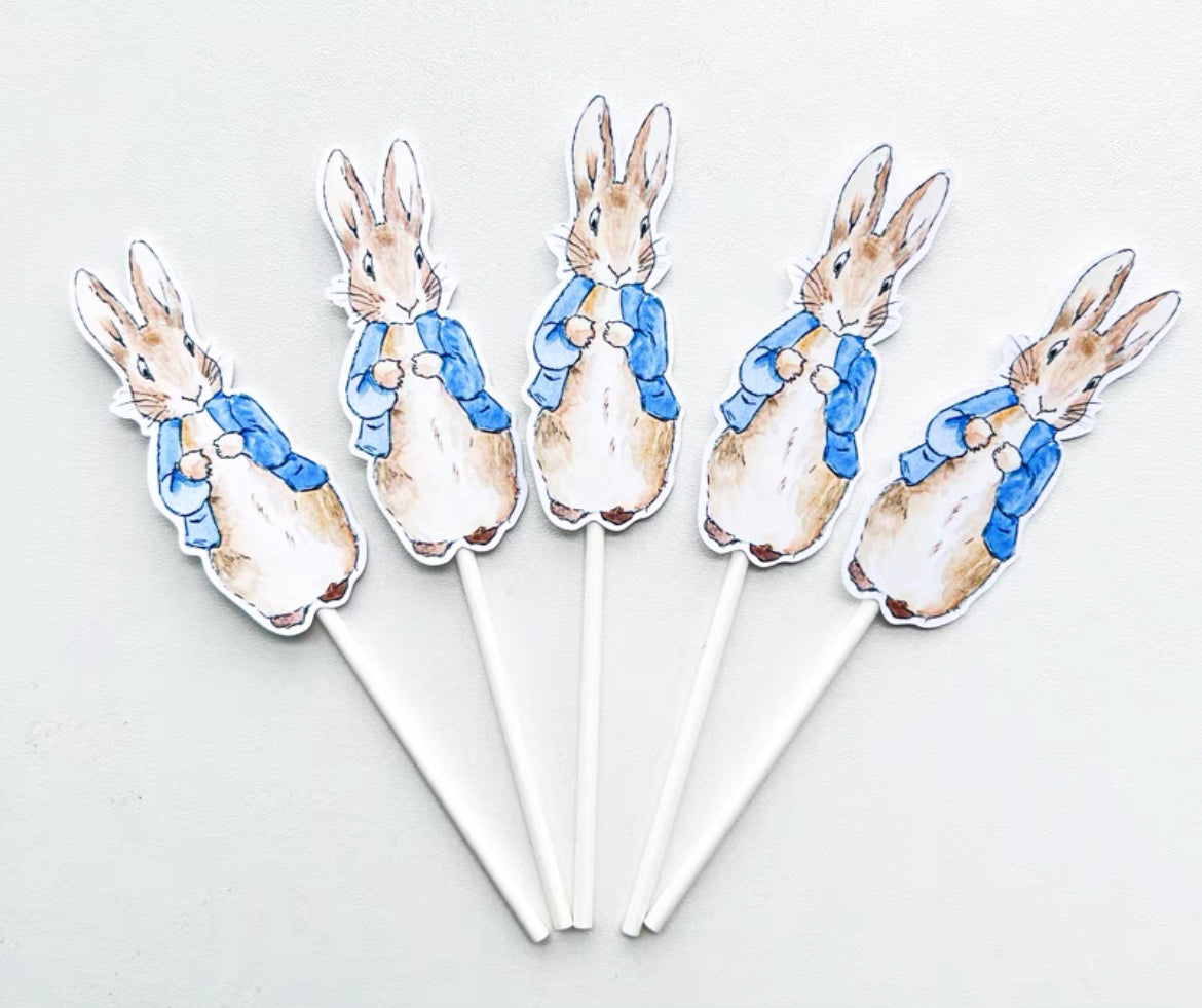 Peter Rabbit Cupcake Toppers (5ct)