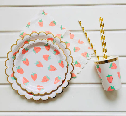 Strawberry Party Tableware Set