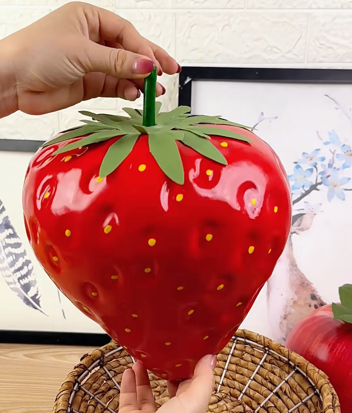 Large Strawberry Decoration